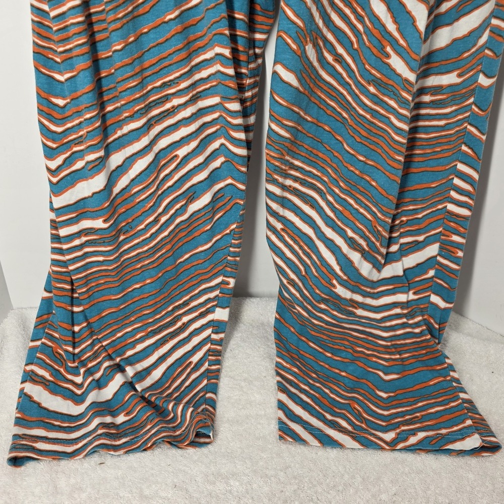 Vintage Miami Dolphins Zubaz Men's XL Pants NFL Zebra Stripes Drawstring USA - Picture 4 of 13